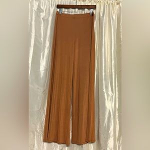 Fashion Nova Gold Satin Wide Leg Pants
